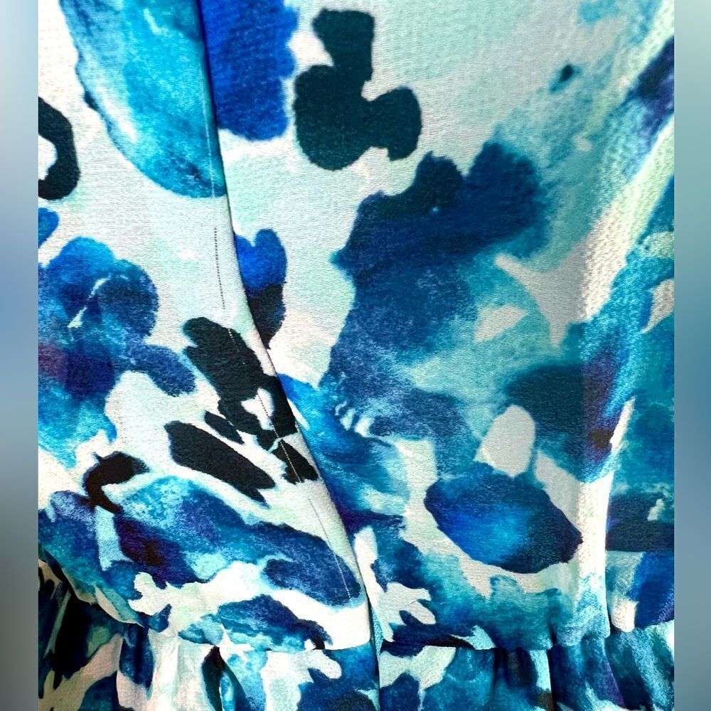 Joseph Ribkoff Water Color Asymmetrical Dress - Picture 14 of 14